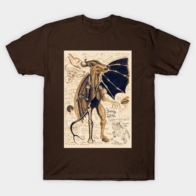 Jersey Devil Study T-Shirt by Ballyraven